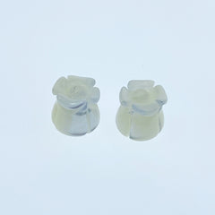 Tulip Flower Beads White Mother Of Pearl WM-0036