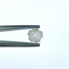 Flower Beads White Mother Of Pearl WM-0137