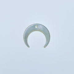 10pc Crescent Moon Mother Of Pearl Beads 12mm DIY Bridal Jewelry Earrings Charms Pendants Natural Organic White Pearl Shell WM-0054