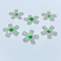 Buy Flower Beads White Mother Of Pearl WM-0185 BestBeadSupply.com