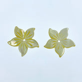 Buy Topical Flower Beads Yellow Mother Of Pearl At Beadsy.com