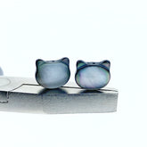 Cat Shaped Beads Black Natural Mother Of Pearl BM-0069