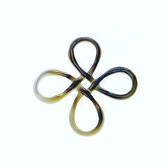 Chinese Knot Connector Beads Black Mother of Pearl BM-0043