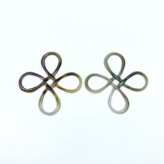 Chinese Knot Connector Beads Black Mother of Pearl BM-0043