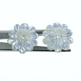 Daisy Flower Beads White Mother Of Pearl WM-0023