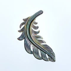 Feather Beads Black Mother Of Pearl BM-0025