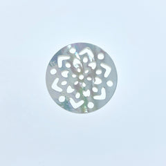 Filigree Beads White Mother Of Pearl WM-0145