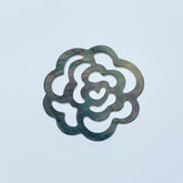 Filigree Rose Beads Black Mother Of Pearl BM-0078