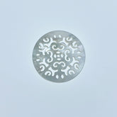 Filigree Round Beads Mother Of Pearl WM-0148