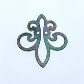 Fleur Di Lis Beads Black Mother Of Pearl BM-0039