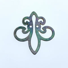 Fleur Di Lis Beads Black Mother Of Pearl BM-0039