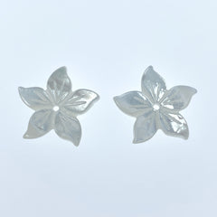Flower Beads White Mother Of Pearl WM-0006