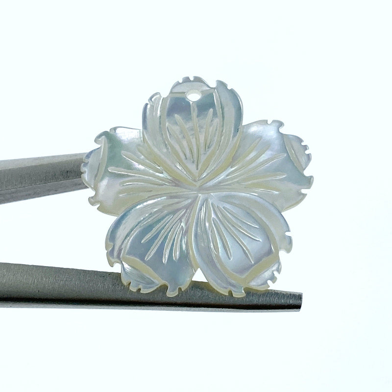 Hawaiian Flower Beads Mother Of Pearl WM-0138