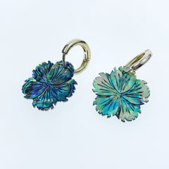 Hibiscus Flower Beads Abalone AB-0010