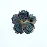 Hibiscus Flower Beads Black Mother Of Pearl BM-0014