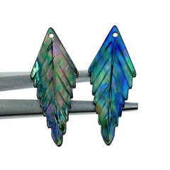 Leaf Beads Abalone Shell AB-0021