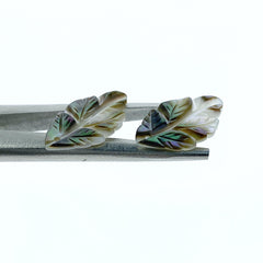 Leaf Beads Black Mother Of Pearl BM-0115