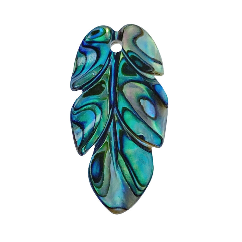 Leaf Beads Natural Abalone Paua Shell AB-0014