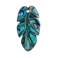 Leaf Beads Natural Abalone Paua Shell AB-0014