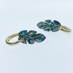 Leaf Beads Natural Abalone Paua Shell AB-0014