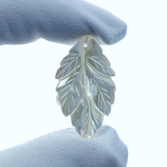 Leaf Beads White Mother of Pearl WM-0216