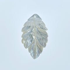 Leaf Beads White Mother of Pearl WM-0216
