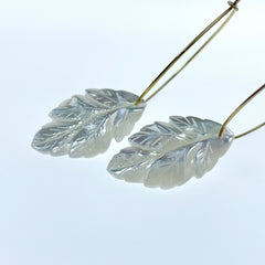 Leaf Beads White Mother of Pearl WM-0216