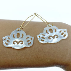 Lotus Leaf Beads Mother of Pearl WM-0088