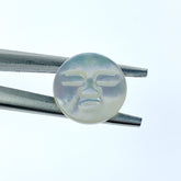 Moon Face Beads White Mother of Pearl