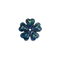Petal Flower Beads Black Mother Of Pearl BM-0104