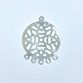 Round Filigree Beads Mother of Pearl WM-0075