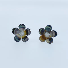 Sakura Flower Black Mother Of Pearl BM-0062