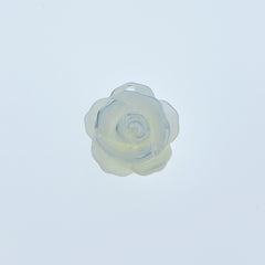 10pc Rose Flower Beads White Mother Of Pearl 10mm Pendants Charms WM-0019