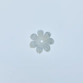 10pc Natural Mother Of Pearl Daisy Flower Beads 10mm Charms For Bridal Jewelry Earrings Making Organic Minimalist Design Hand Carved WM-0179