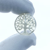 2pc Tree Of Life Beads White Mother of Pearl Pendants WM-0072