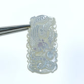 2pcs Hand Carved Phoenix Mother Of Pearl Pendant Beads 36mm Mystical Charm For Diy Jewelry Making Hand Made Necklace Charms WM-0164