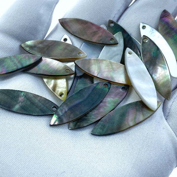 Marquise Beads Black Mother Of Pearl BM-0027