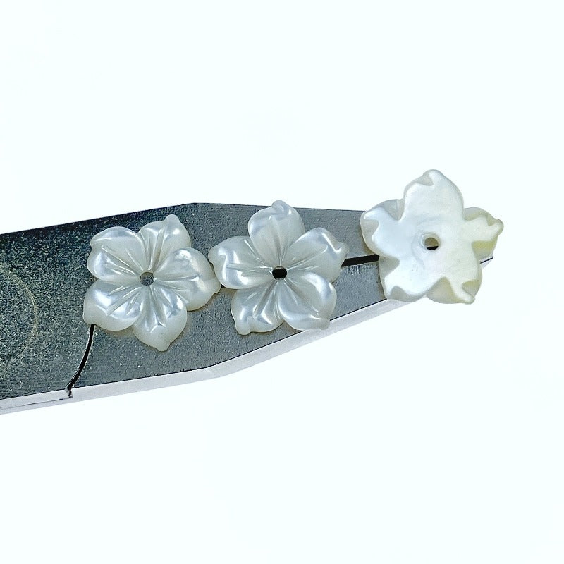 Buy Bauhinia Flower Beads White Mother Of Pearl NaturalPearlStore.com