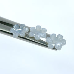 10pc Mother Of Pearl Daisy Flower Beads 10mm Hand Carved White Shell Charms Pendants For Bridal Jewelry DIY Making Earrings WM-0141