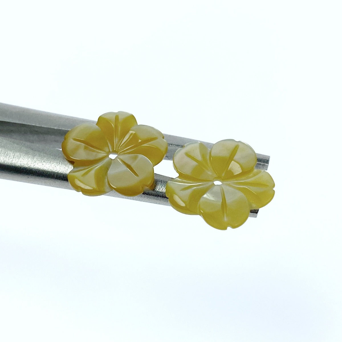 Buy Hibiscus Flower Beads Yellow Mother Of Pearl Beadsy.com