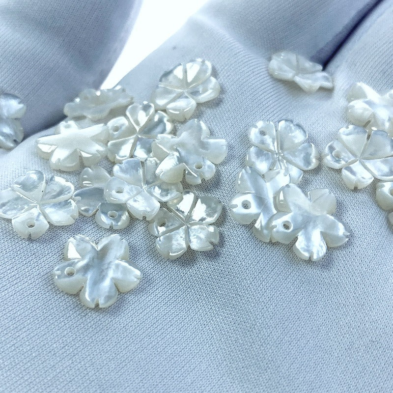 Buy Sakura Flower Beads Charms White Mother Of Pearl NaturalPearlStore.com