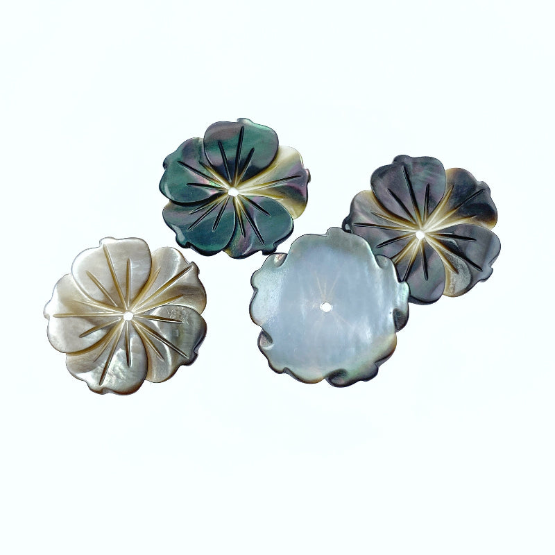 Bauhinia Flower Beads Mother Of Pearl BM-0076