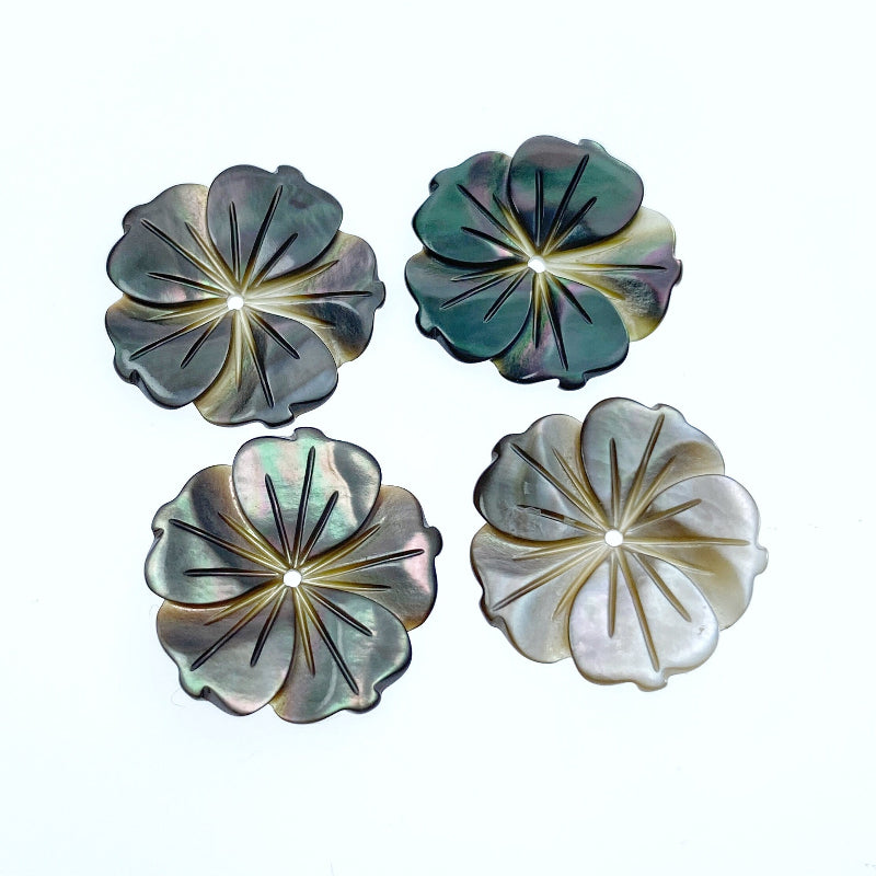 Bauhinia Flower Beads Mother Of Pearl BM-0076