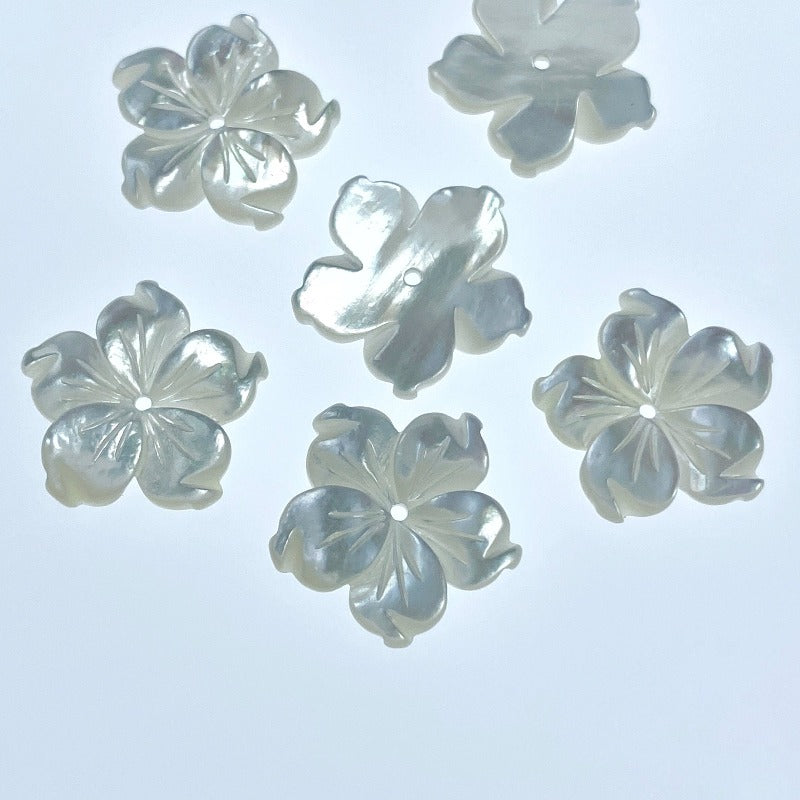 Buy Bauhinia Flower Beads Mother Of Pearl At BestBeadSupply.com