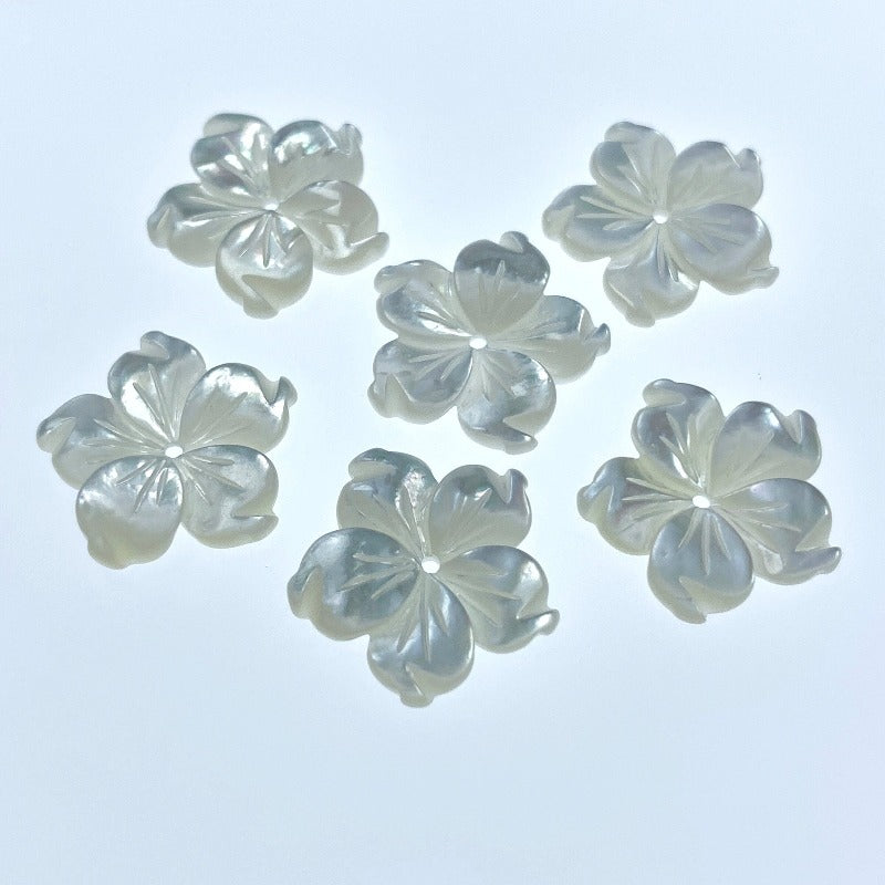Buy Bauhinia Flower Beads Mother Of Pearl At BestBeadSupply.com