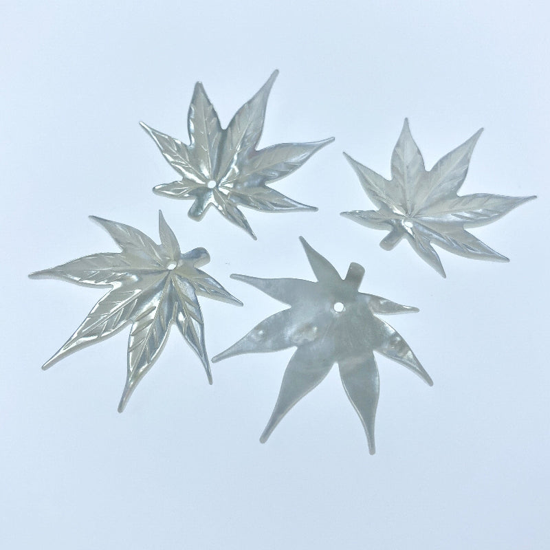 Cannabis Hemp Beads White Mother Of Pearl WM-0175