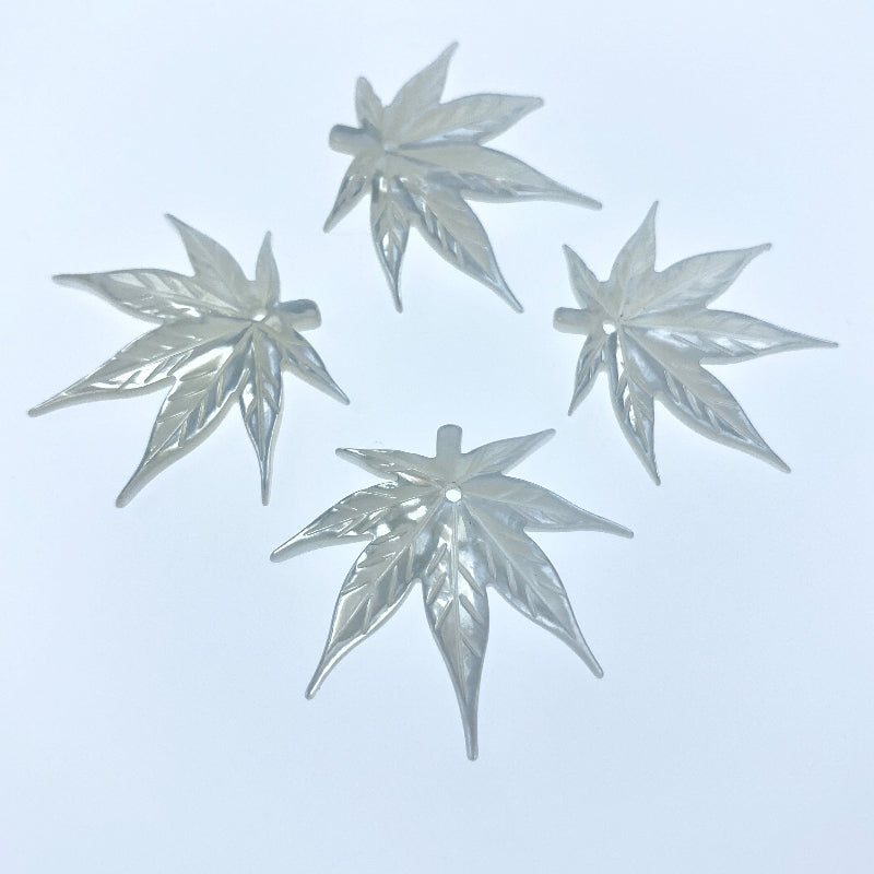 Cannabis Hemp Beads White Mother Of Pearl WM-0175