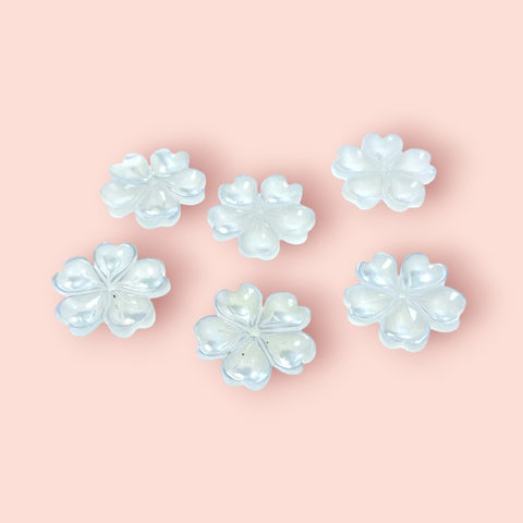 Buy Flower Beads White Mother Of Pearl BestBeadSupply.com