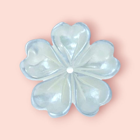 Buy Flower Beads White Mother Of Pearl BestBeadSupply.com