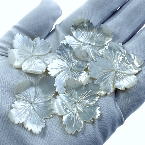 Flower Beads Mother of Pearl WM-0167